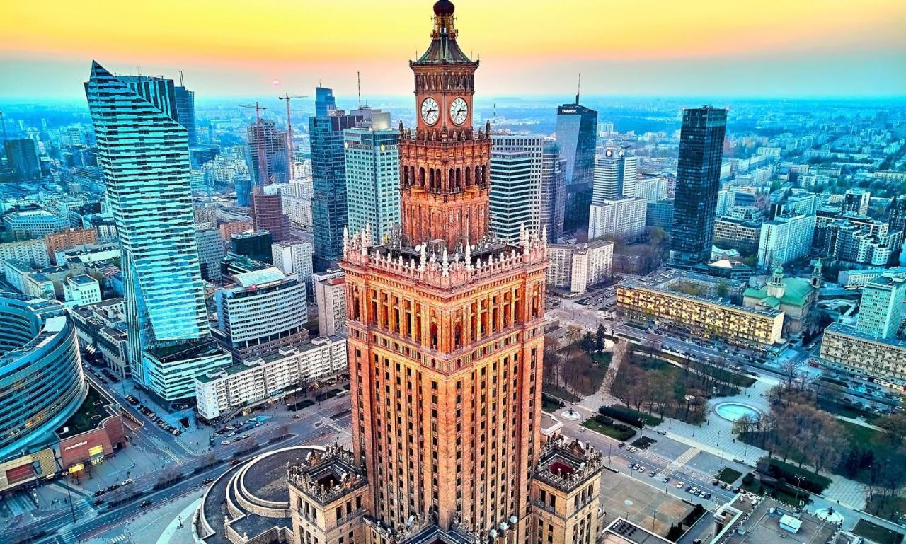 Cozy Warsaw City Center Studio Lejlighed Eksteriør billede